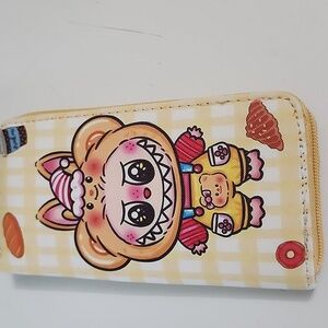 Labubu Inspired Long Wallet - Yellow New